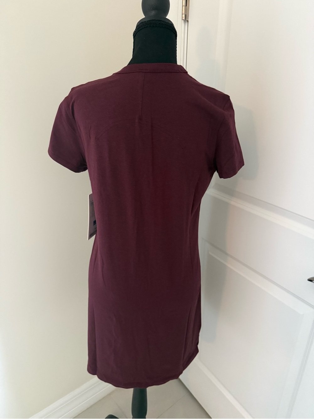NWT Lululemon Classic-Fit Cotton-Blend T-Shirt Dress in GARN color - Picture 6 of 8